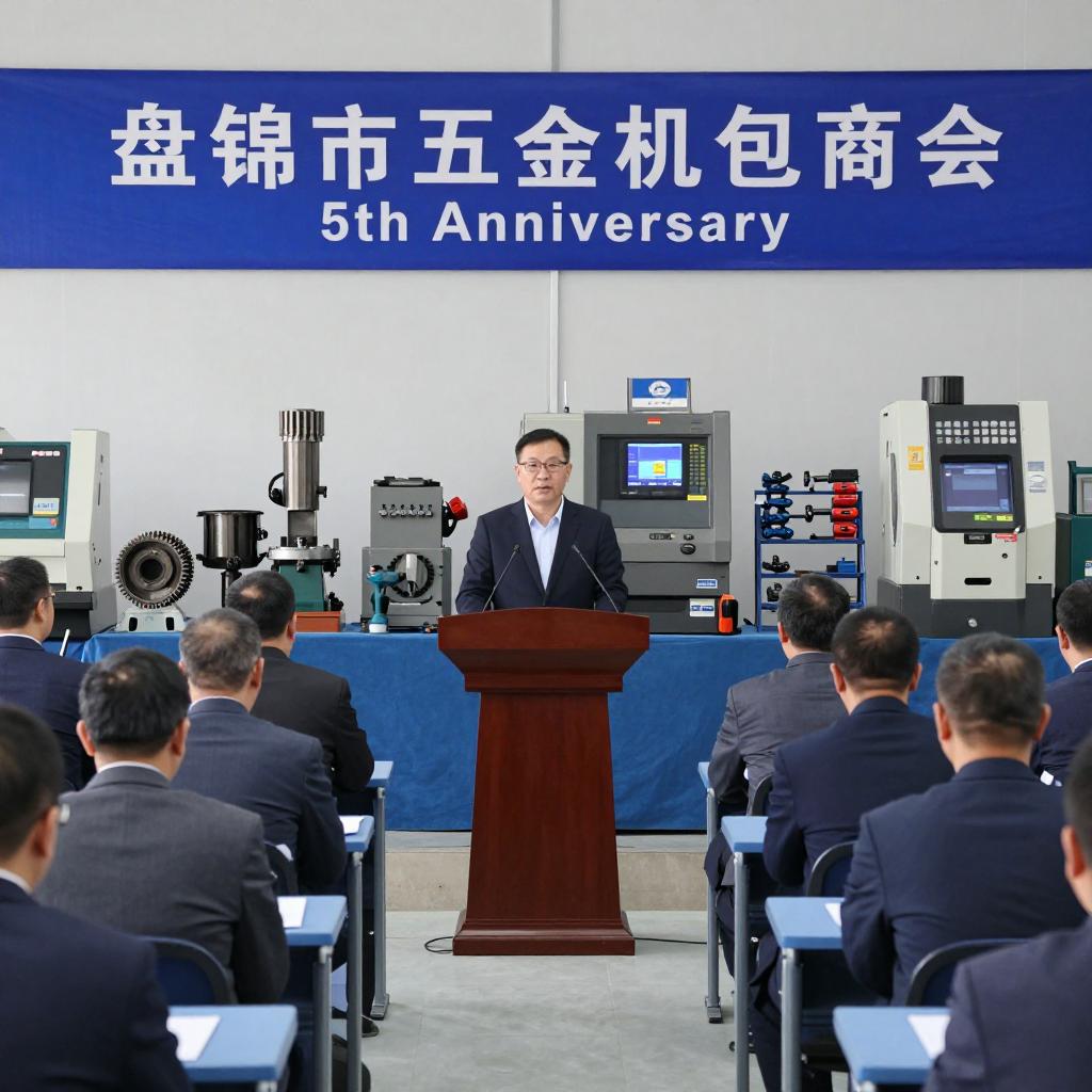 朱仁和理事长、周德益秘书长出席盘锦市五金机电商会 成立5周年活动(图2)