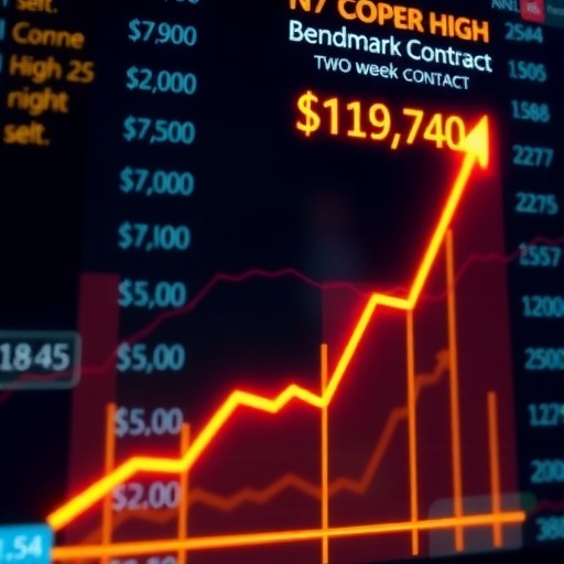 （纽约金属）COMEX期铜基准合约收高0.8%，创下两周新高