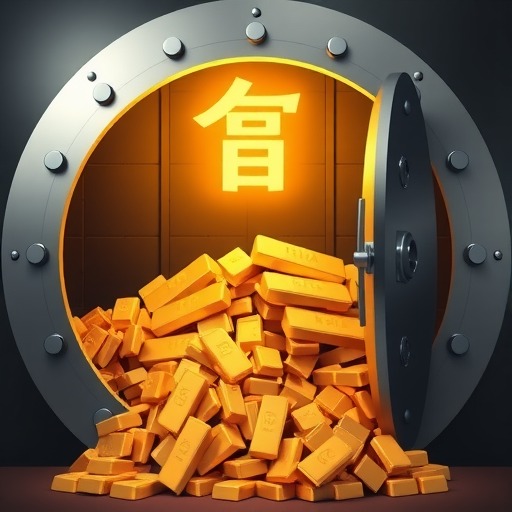 中国黄金储备出现三年多来的首次激增