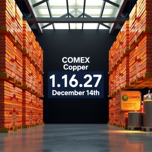 12月14日COMEX铜库存统计