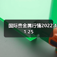 国际贵金属行情2022.11.25