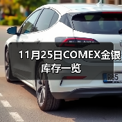 11月25日COMEX金银库存一览