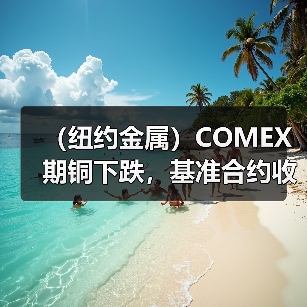 (纽约金属)COMEX期铜下跌,基准合约收低1.7%(图2) (纽约金属)COMEX期铜下跌,基准合约收低1.7%(图2)
