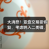 大消息!亚盘交易要恢复,考虑纳入二类镍,伦镍流动性将回归?LME回应此前司法复核(图3) 大消息!亚盘交易要恢复,考虑纳入二类镍,伦镍流动性将回归?LME回应此前司法复核(图3)