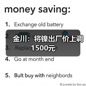 金川：将镍出厂价上调1500元（图2）