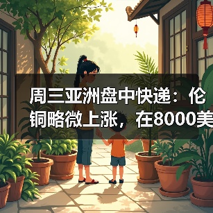 周三亚洲盘中快递:伦铜略微上涨,在8000美元上方徘徊(图2) 周三亚洲盘中快递:伦铜略微上涨,在8000美元上方徘徊(图2)