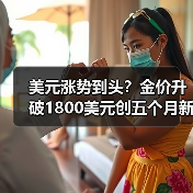美元涨势到头?金价升破1800美元创五个月新高(图2) 美元涨势到头?金价升破1800美元创五个月新高(图2)