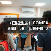 （纽约金属）COMEX期铜上涨，但是回吐大部分涨幅，基准合约收高0.6%（图2）