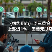 （纽约期市）周三黄金上涨近1%，因美元以及国债收益率回落