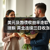 美元及国债收益率走软提振 黄金连续三日收涨金融界