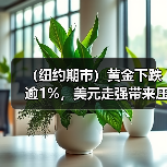 (纽约期市)黄金下跌逾1%,美元走强带来压力(图2) (纽约期市)黄金下跌逾1%,美元走强带来压力(图2)