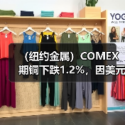 (纽约金属)COMEX期铜下跌1.2%,因美元上涨(图1) (纽约金属)COMEX期铜下跌1.2%,因美元上涨(图1)