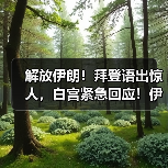 解放伊朗!拜登语出惊人,白宫紧急回应!伊朗民众集会!铜价为何突然大涨?(图1) 解放伊朗!拜登语出惊人,白宫紧急回应!伊朗民众集会!铜价为何突然大涨?(图1)