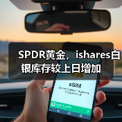 SPDR黄金，ishares白银库存较上日增加
