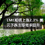 LME期铜上涨2.3% 美元下跌支撑需求回升(图3) LME期铜上涨2.3% 美元下跌支撑需求回升(图3)