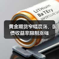 黄金期货窄幅震荡，国债收益率限制涨幅