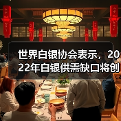世界白银协会表示，2022年白银供需缺口将创下几十年来最高点