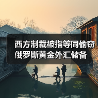 西方制裁被指等同偷窃俄罗斯黄金外汇储备