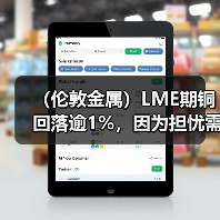 (伦敦金属)LME期铜回落逾1%,因为担忧需求前景(图3) (伦敦金属)LME期铜回落逾1%,因为担忧需求前景(图3)