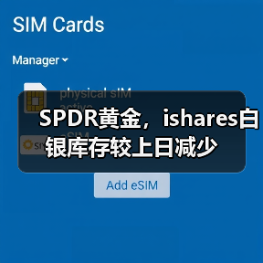 SPDR黄金,ishares白银库存较上日减少(图1) SPDR黄金,ishares白银库存较上日减少(图1)