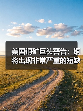 美国铜矿巨头警告:铜将出现非常严重的短缺!(图4) 美国铜矿巨头警告:铜将出现非常严重的短缺!(图4)