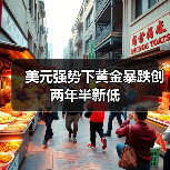 美元强势下黄金暴跌创两年半新低