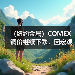 （纽约金属）COMEX铜价继续下跌，因宏观担忧以及美元走强