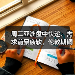 周二亚洲盘中快递：需求前景疲软，伦敦期铜下跌