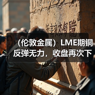 (伦敦金属)LME期铜反弹无力,收盘再次下跌(图3) (伦敦金属)LME期铜反弹无力,收盘再次下跌(图3)
