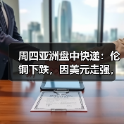 周四亚洲盘中快递：伦铜下跌，因美元走强，经济担忧