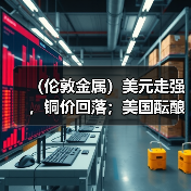 (伦敦金属)美元走强,铜价回落;美国酝酿俄铝禁令提振铝价飙升(图2) (伦敦金属)美元走强,铜价回落;美国酝酿俄铝禁令提振铝价飙升(图2)