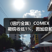 (纽约金属)COMEX期铜收低1%,因加息前景增添需求担忧(图3) (纽约金属)COMEX期铜收低1%,因加息前景增添需求担忧(图3)