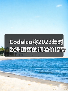 Codelco将2023年对欧洲销售的铜溢价提高到235美元左右(图2) Codelco将2023年对欧洲销售的铜溢价提高到235美元左右(图2)